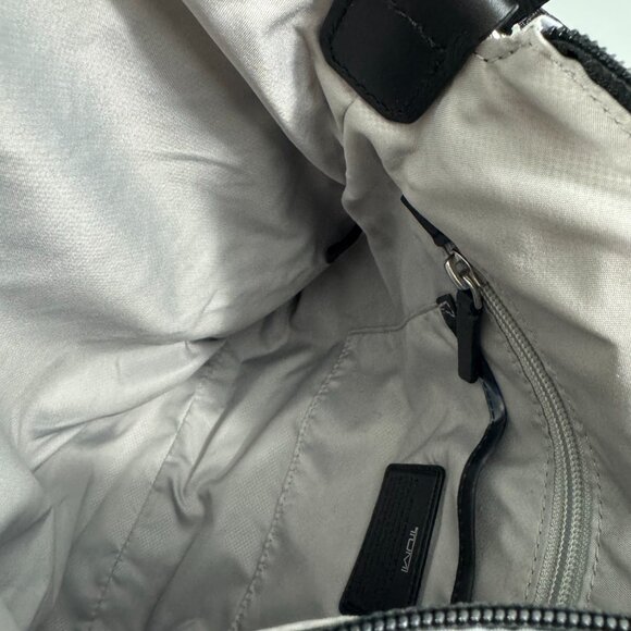 Tumi Black Blue Floral Nylon Croosbody Bag - Picture 11 of 13